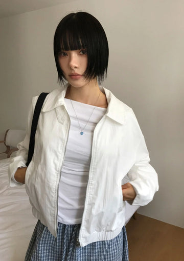 STRAP HIGH NECK BLOUSON